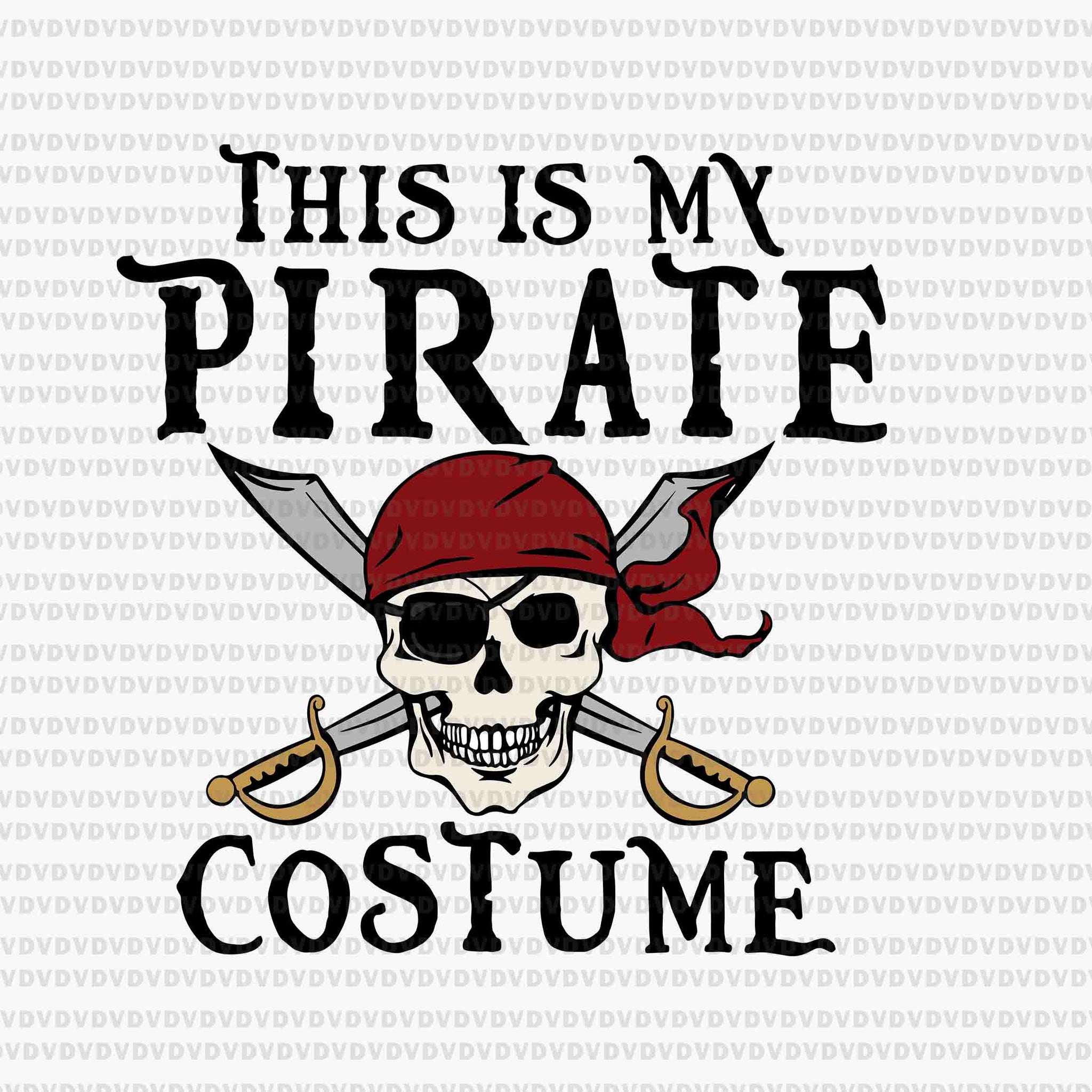 This Is My Pirate Costume Svg, Halloween Party Family Svg, Skull Halloween Svg, Halloween Svg