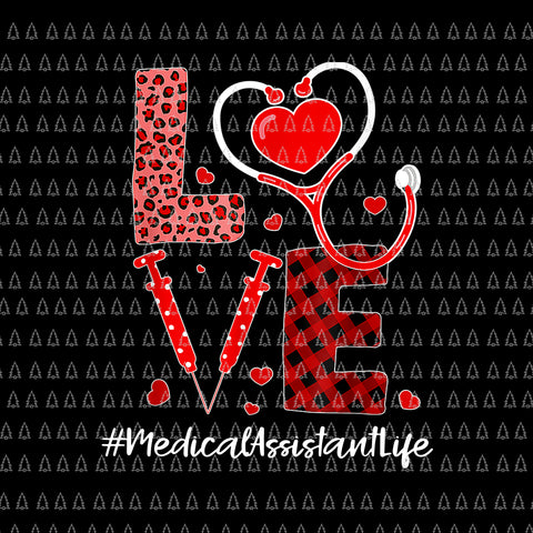 Love Stethoscope Heart Medical Assistant Png, Valentines Day Png, Love Stethoscope Heart Png
