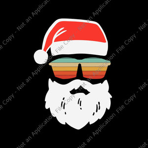 Santa Face Svg, Santa Face Chrisrmas Svg, santa sunglasses svg