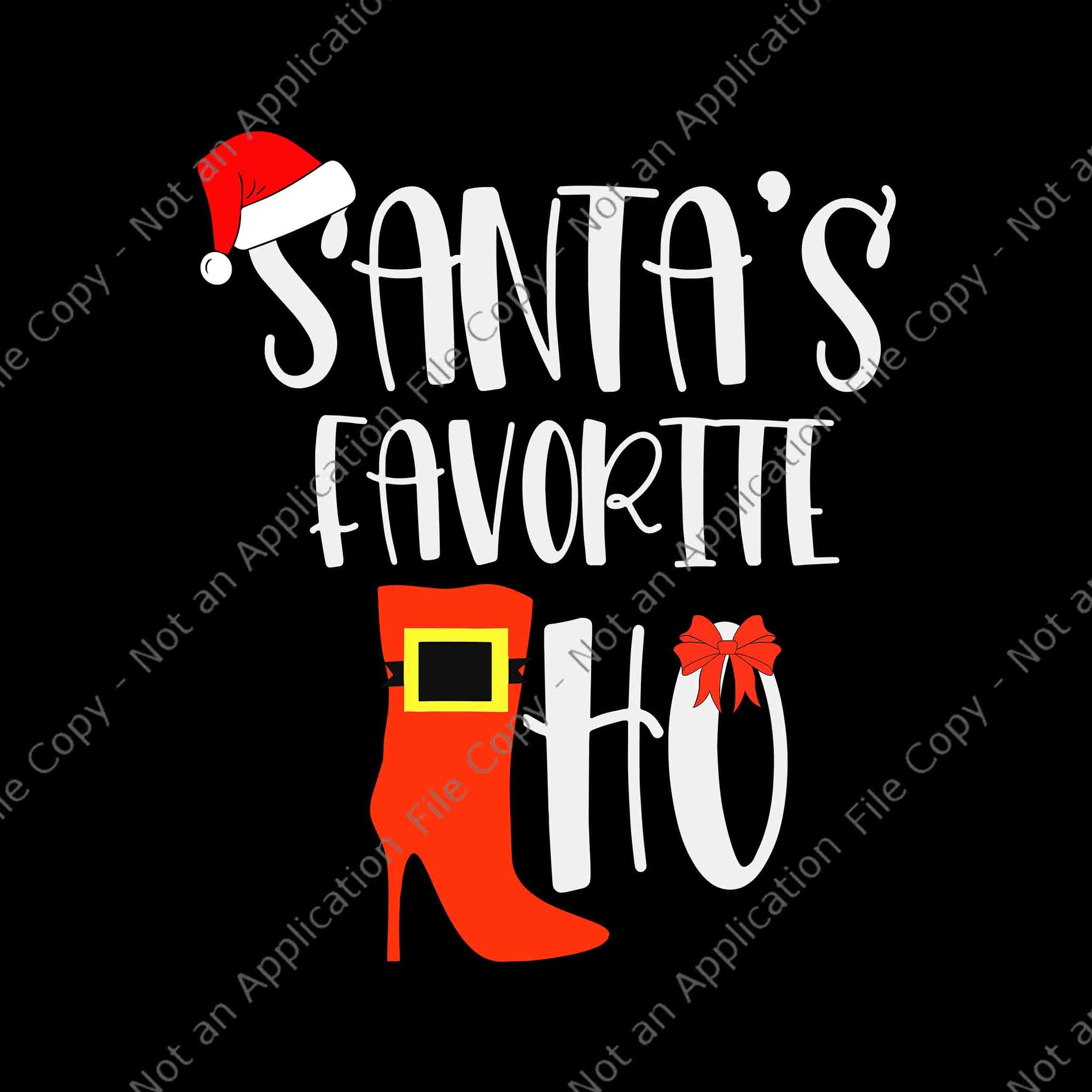 Santa's Favorite Ho Christmas Svg, Santa Christmas Svg, Hat Santa Christmas Svg, Santa Xmas Svg