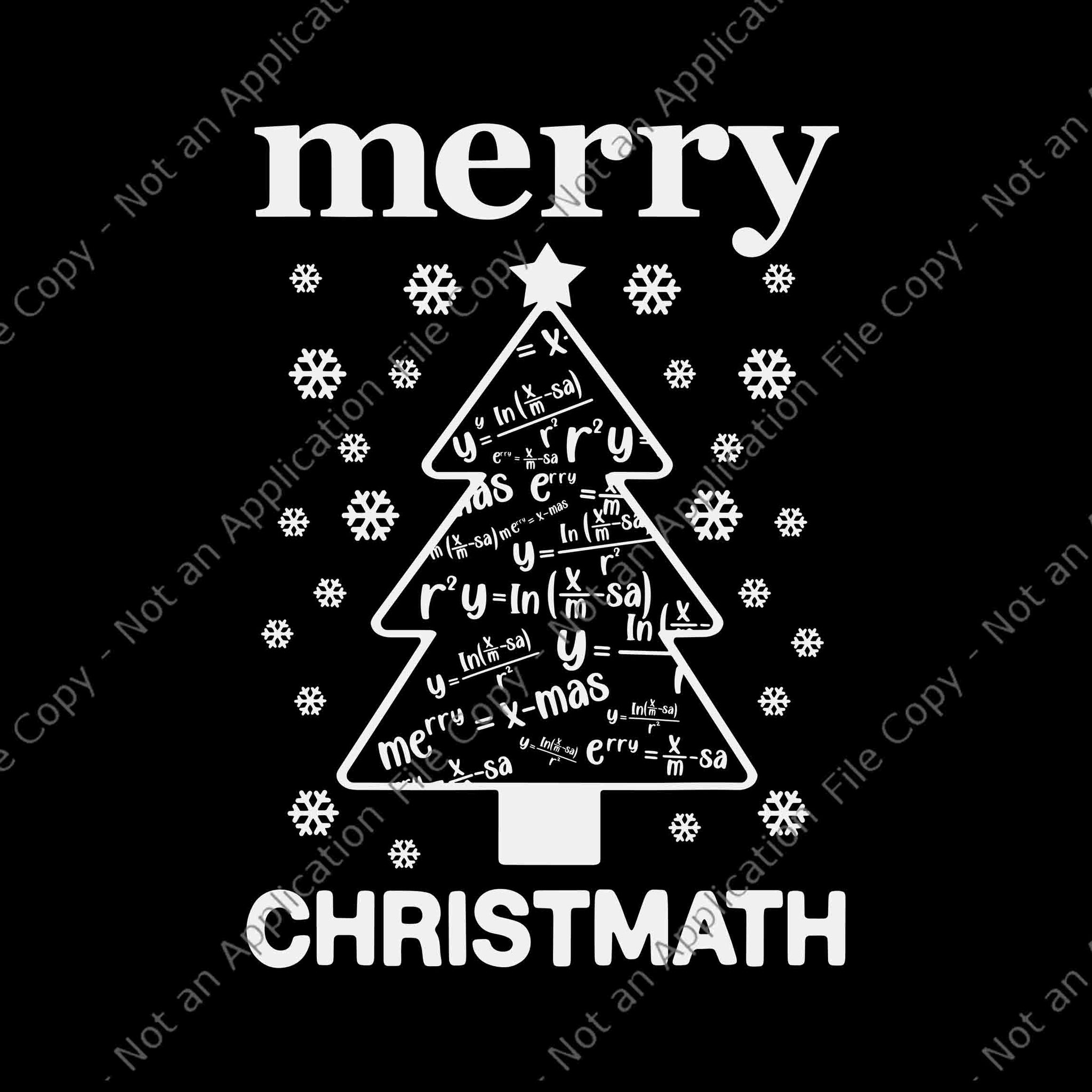 Math Christmas Tree Xmas Svg, Mathematics Christmas Svg, Math Teacher Xmas Svg, Teacher Christmas Svg, Christmas Svg