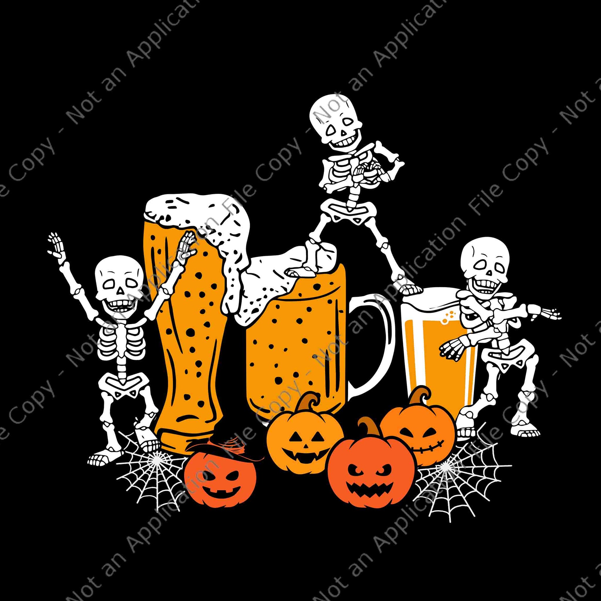 Skeleton Drinking Beer Happy Halloween Svg, Skeleton Drinking Beer Svg, Skeleton Halloween Svg, Halloween Svg