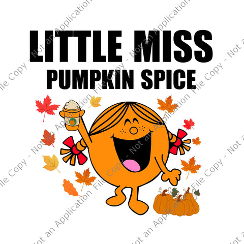 Orange Funny Smiling Little Miss Pumpkin Spice Halloween Svg, Little Miss Pumpkin Spice Svg, Pumpkin Spice Svg, Halloween Svg, Pumpkin Svg