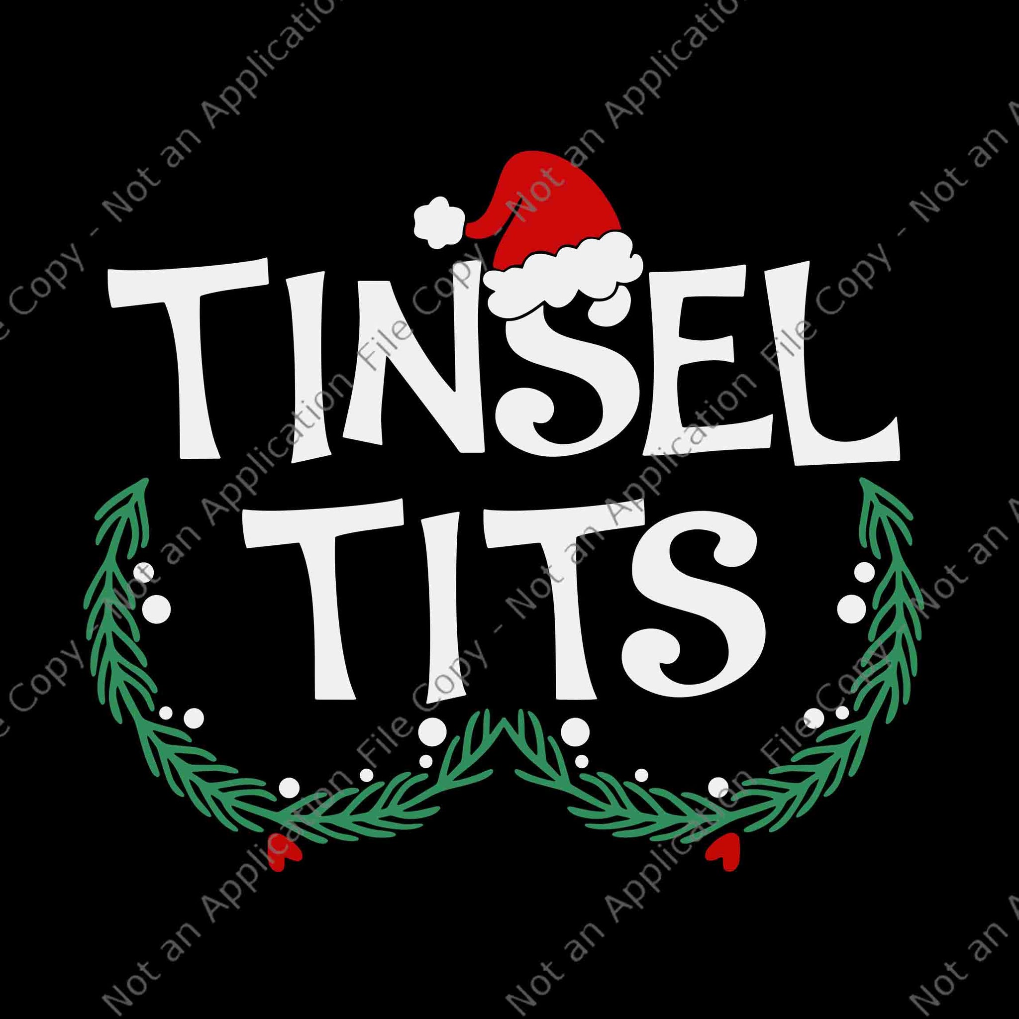 Jingle Balls Tinsel Tits Couples Christmas Svg, Tinsel Tits Svg, Jingle Balls Svg, Christmas Svg