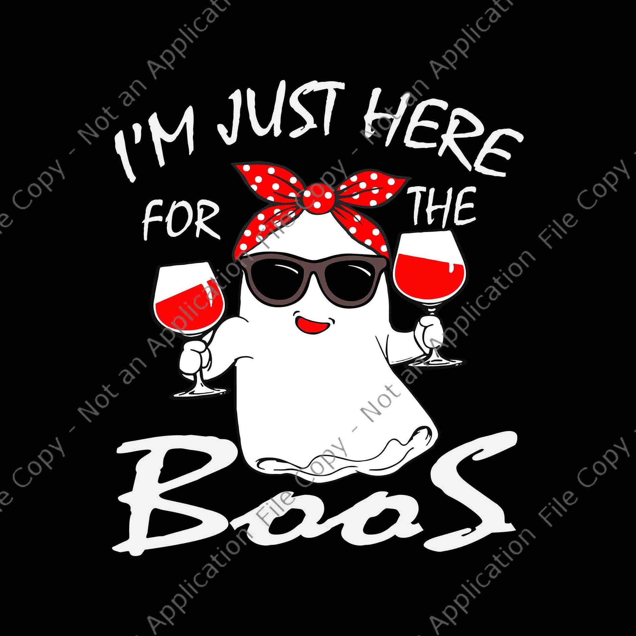 I'm Just Here For The Boos Svg, Beer Halloween Svg, Ghost Beer Halloween Svg, Cute Ghost Halloween Svg, Boss Halloween Svg