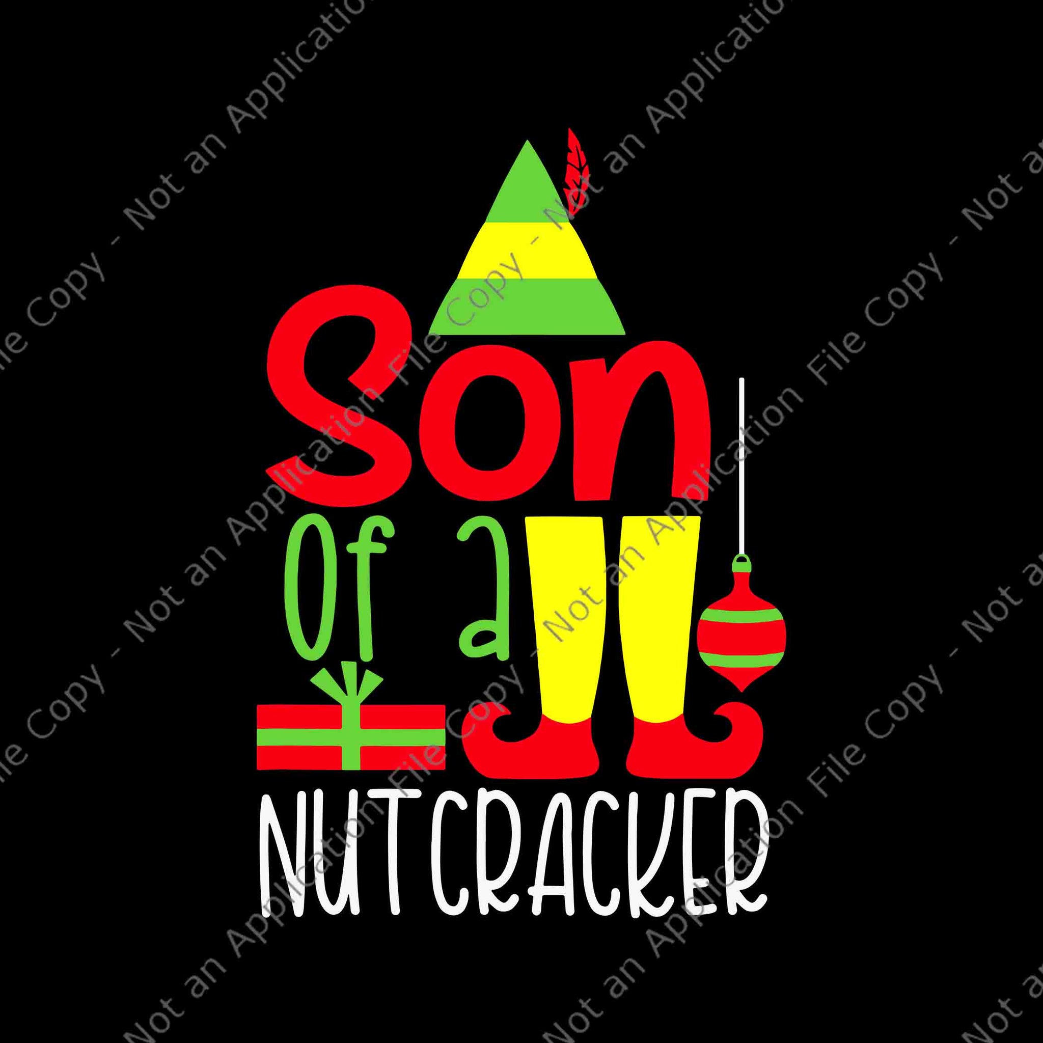 Son Of A Nutcracker Svg, Funny Christmas Elf Squad Svg, ELF Xmas Svg, Nutcracker Christmas Svg