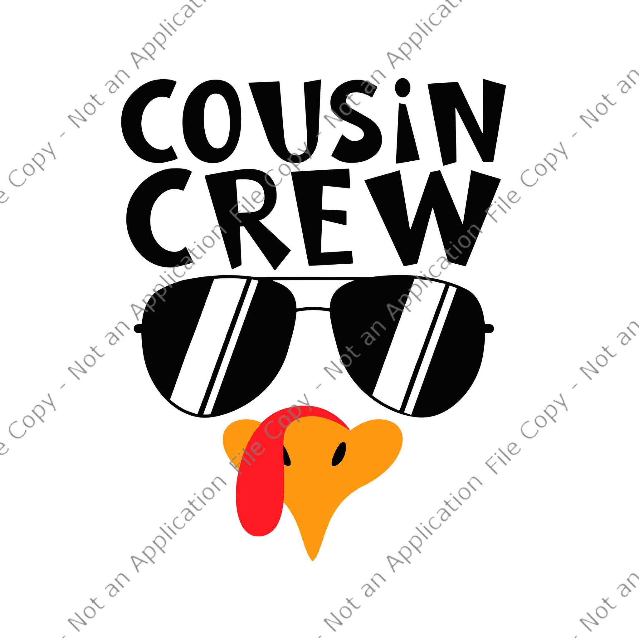 Cousin Crew Turkey Thanksgiving Svg, Turkey Cousin Crew Svg, Cousin Crew Svg, Thanksgiving Day Svg