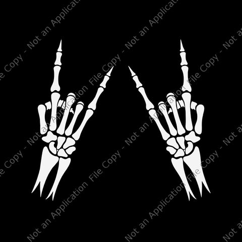 Halloween Skeleton Rocker Svg, Skeleton Hand Svg, Skeleton Halloween Svg, Skeleton Rocker Svg, Rocker Hand Svg