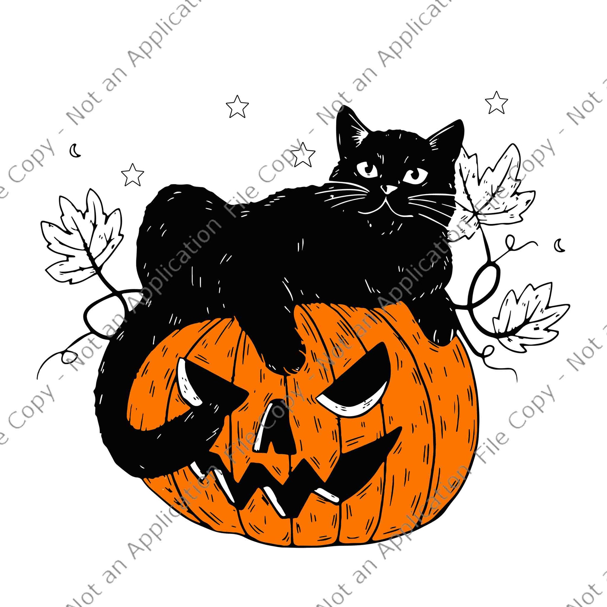 Pumpkin Black Cat Halloween Costume Scary Witch Fall Season Svg, Pumpkin Halloween Svg, Black Cat Halloween Svg, Halloween Svg