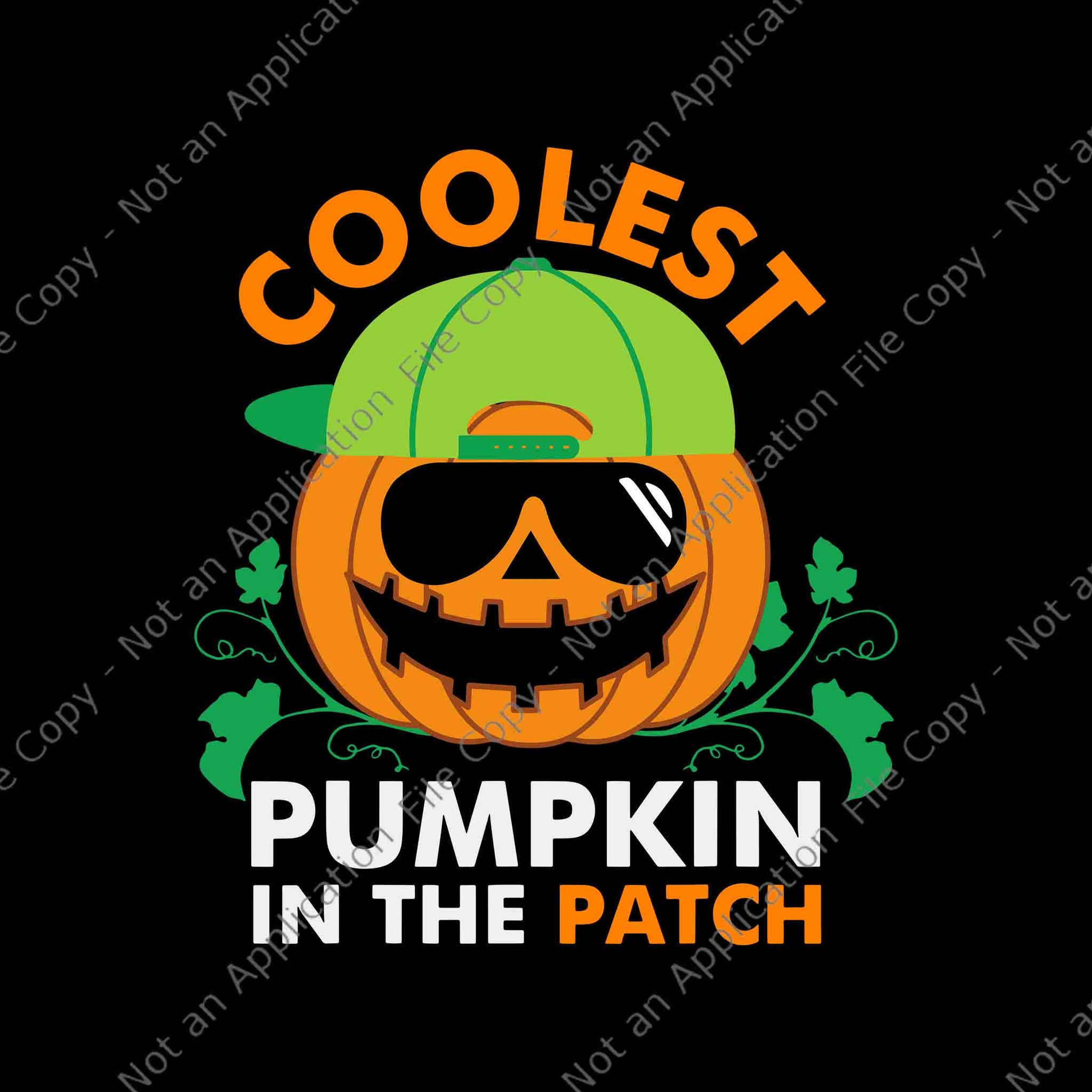 Coolest Pumpkin In The Patch Halloween Svg, Coolest Pumpkin Svg, Pumpkin Svg, Halloween Svg