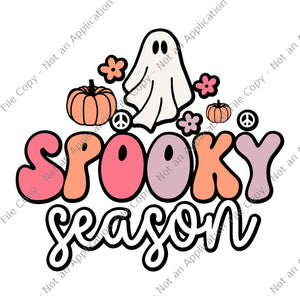 Groovy Ghost Spooky Season Svg, Spooky Season Svg, Spooky Season Halloween Svg, Ghost Svg