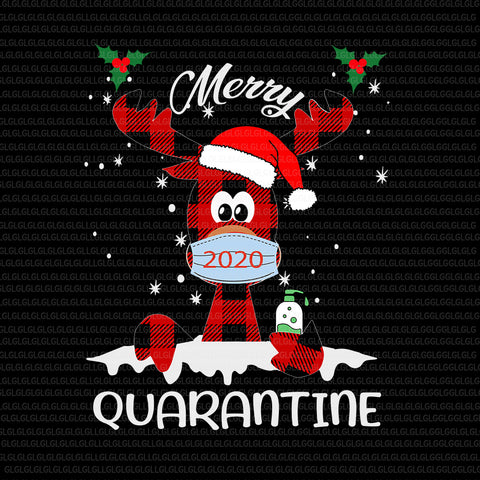 Merry Quarantine Reindeer svg, Reindeer christmas svg, Reindeer christmas, christmas vector, Merry Quarantine Christmas 2020 Reindeer Mask Family Pajamas, eps, dxf, png, svg file