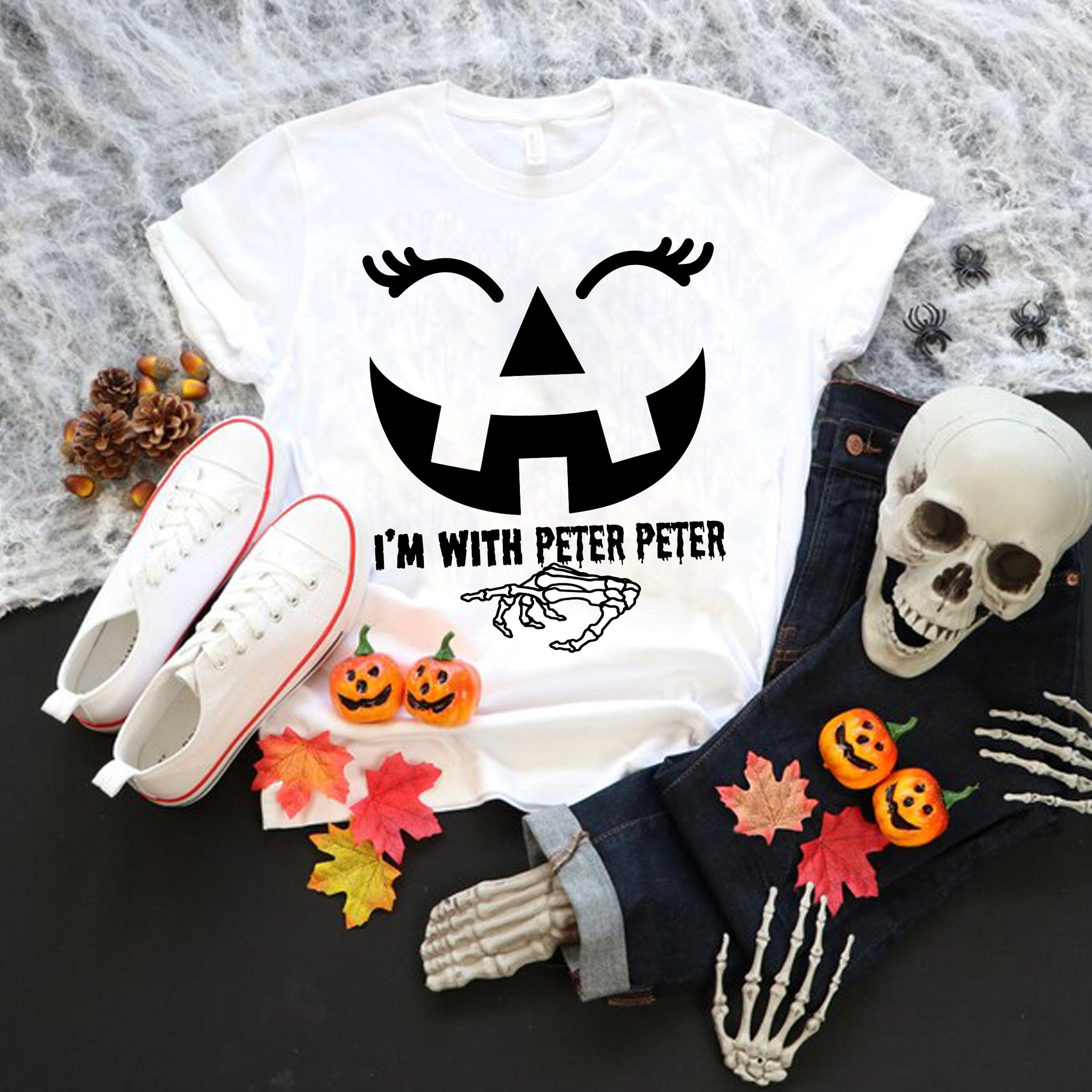 I'm With Peter Peter Svg, Peter Pumpkin Eater Wife Halloween, Pumpkin Halloween Svg, Pumpkin Svg, Halloween Svg