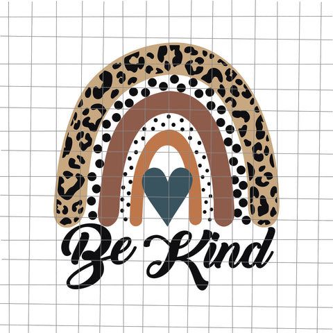 Leopard Rainbow Be Kind We Wear Orange Svg, Be Kind Svg, Anti Bullying Svg, Unity Day Orange Svg