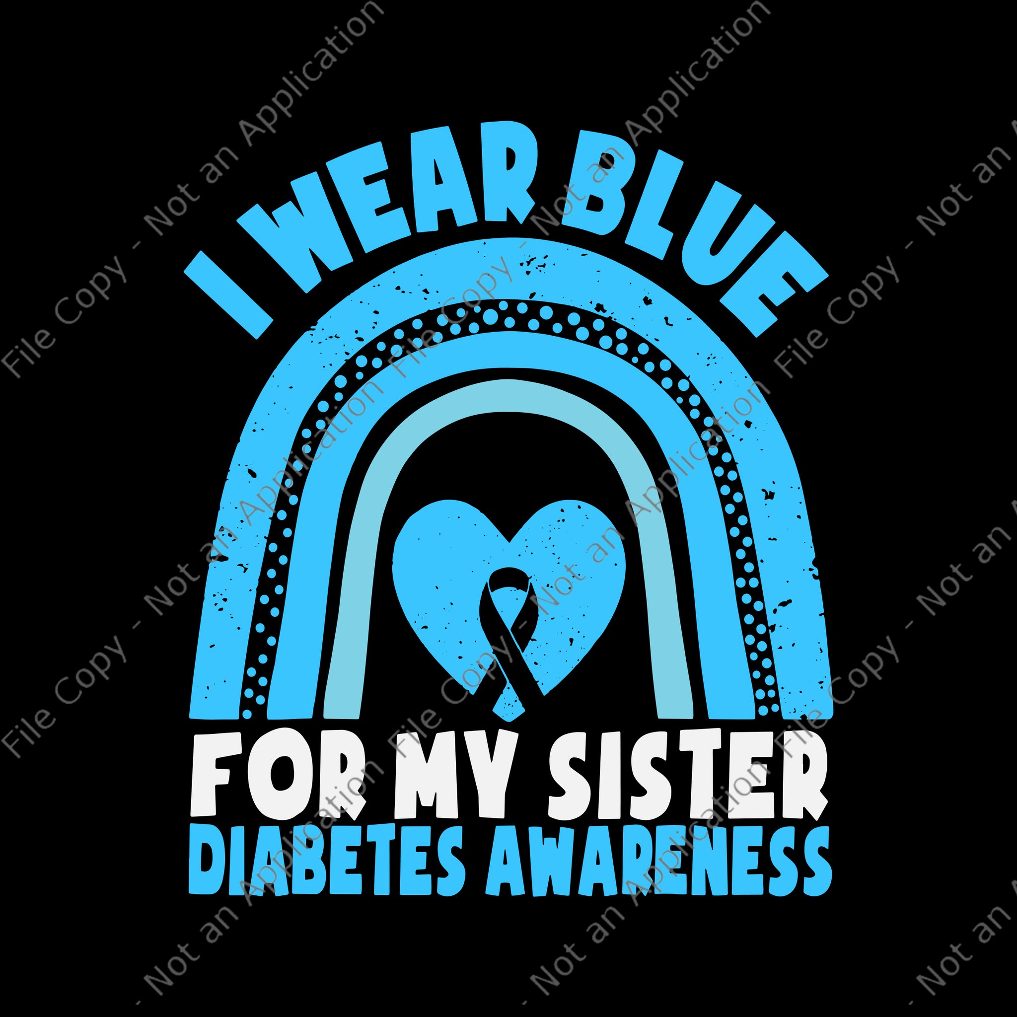 In November We Wear Blue Messy Bun Diabetes Awareness Svg, Blue Messy Bun Svg, Awareness Blue Svg, Sister Svg, In November We Wear Blue Svg