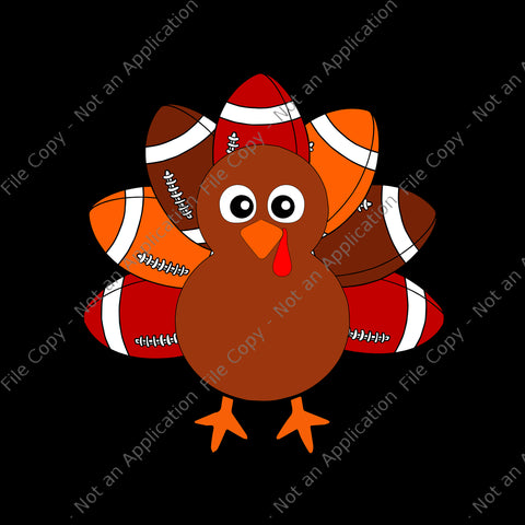 Football Turkey Svg, Balls Thanksgiving Svg, Thanksgiving Svg, Turkey Svg, Thanksgiving 2021 Svg