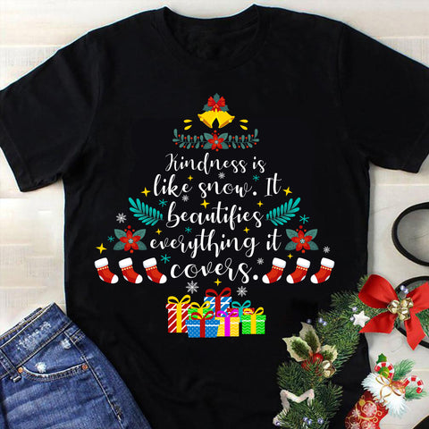 Kindness Is Like Snow It Beautifies Everything It Covers Svg, Christmas Svg, Tree Christmas Svg, Tree Svg, Santa Svg, Merry Christmas Svg