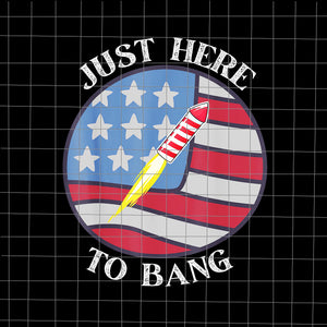 I'm Just Here To Bang 4th of July Fireworks PNG, I'm Just Here To Bang PNG, 4th of July vector, 4th of July PNG