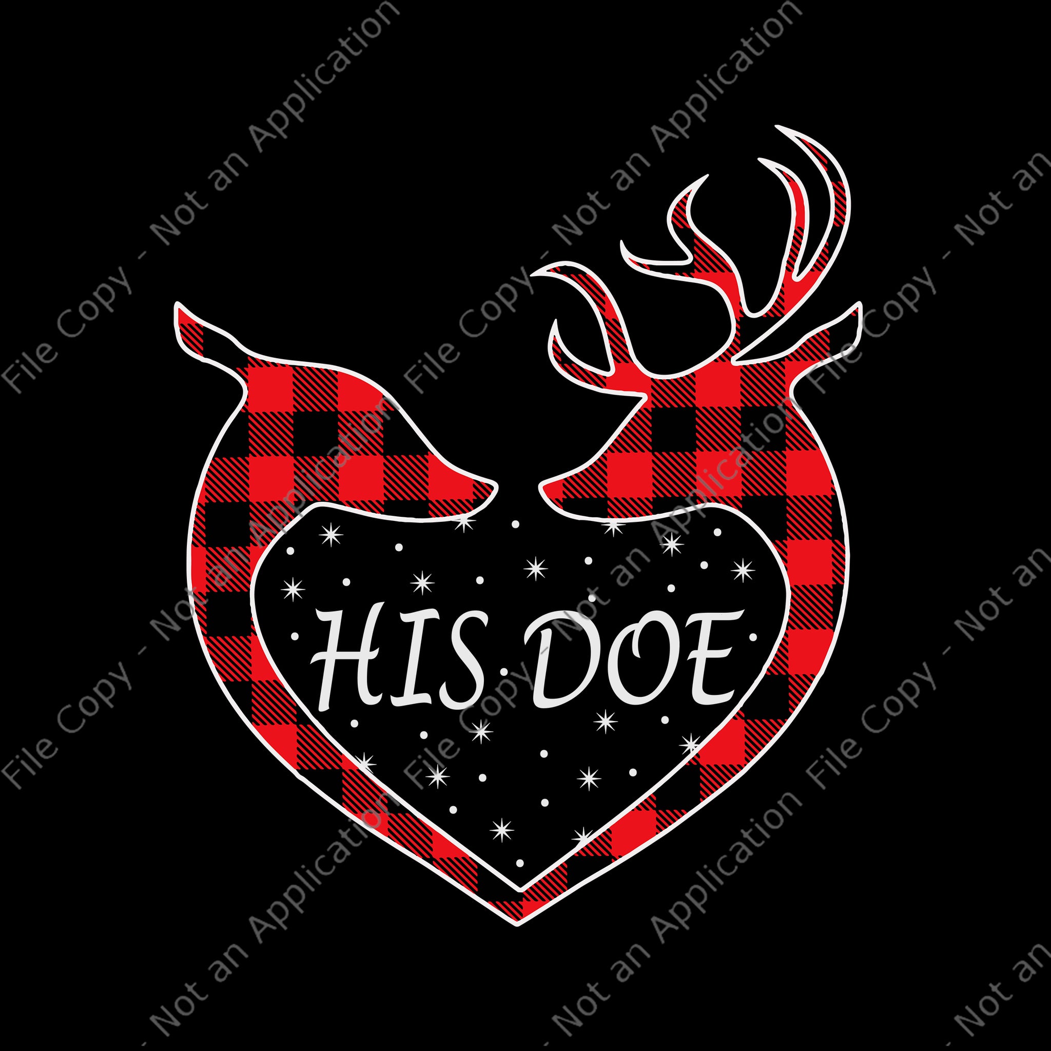 Her Buck His Doe Reindeer Svg, His Doe Reindeer Svg, Her Buck Christmas Svg, Christmas Svg, Reindeer Svg, Reindeer Christmas Svg