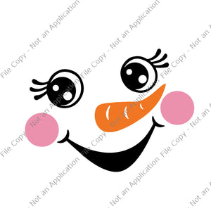 Eyelashes Christmas Outfit Snowman Face Svg, Eyelashes Svg, Eyelashes Snowman Svg, Snowman Christmas Svg, Christmas Svg