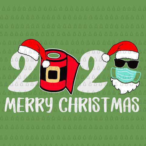 Merry Christmas 2020 Quarantine Christmas Santa Face Mask, Merry Christmas 2020 Quarantine, Christmas Santa Face Mask SVG, 2020 Merry Christmas svg, Santa svg, christmas svg, png, eps, dxf file